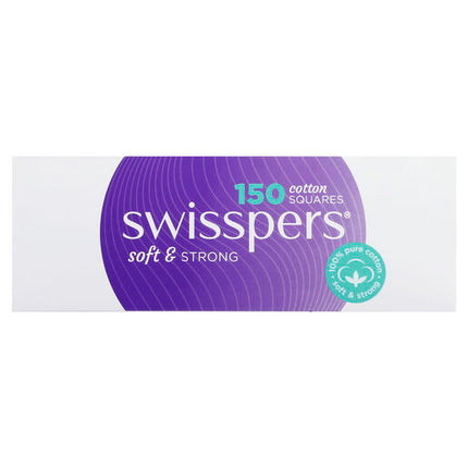 Swisspers Cotton Squares 150 Pack
