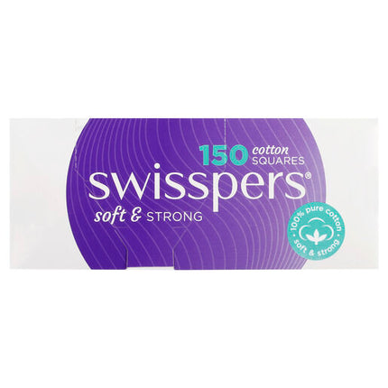 Swisspers Cotton Squares 150 Pack