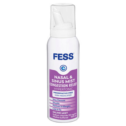 Fess Sinu-Cleanse Congestion Relief Nasal & Sinus Mist Original 100mL