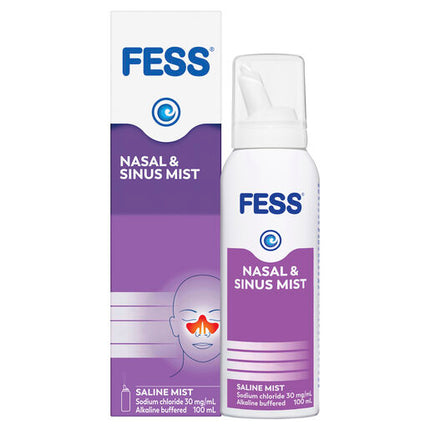 Fess Sinu-Cleanse Congestion Relief Nasal & Sinus Mist Original 100mL