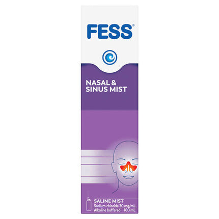 Fess Sinu-Cleanse Congestion Relief Nasal & Sinus Mist Original 100mL
