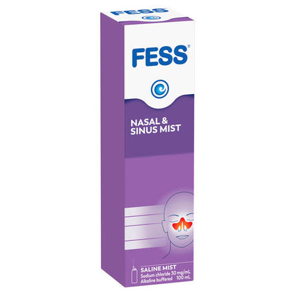 Fess Sinu-Cleanse Congestion Relief Nasal & Sinus Mist Original 100mL