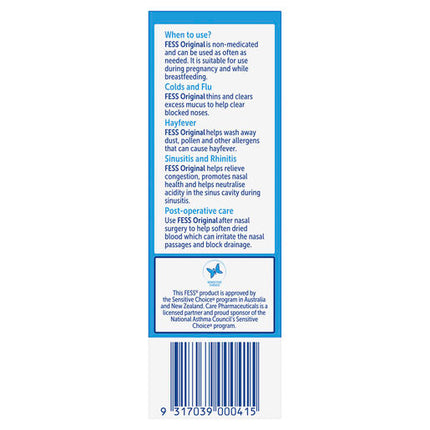 Fess Nasal Saline Spray Original 75mL