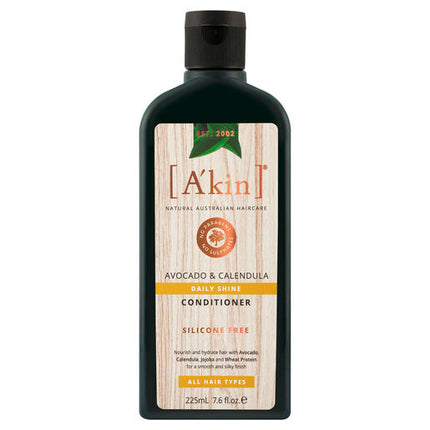 A'kin Daily Shine Avocado & Calendula Conditioner 225mL