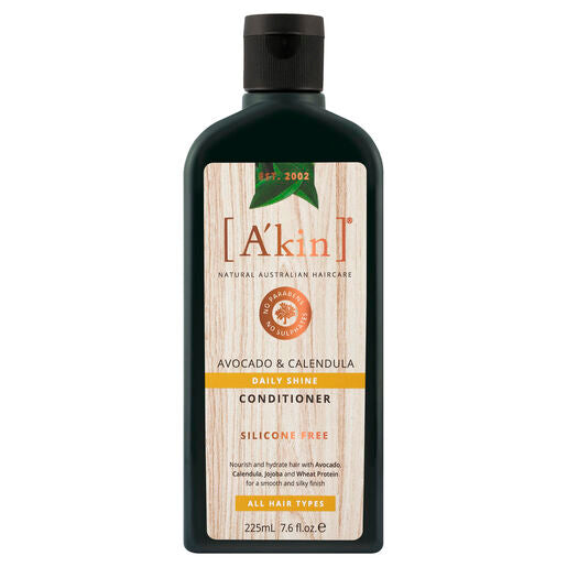 A'kin Daily Shine Avocado & Calendula Conditioner 225mL