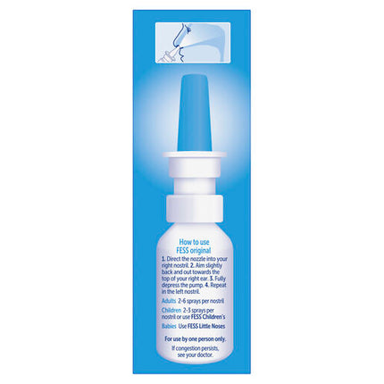 Fess Nasal Saline Spray Original 2 x 75mL