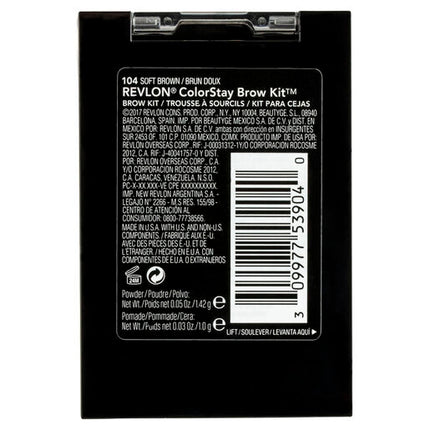 Revlon Colorstay Brow Kit 104 Soft Brown