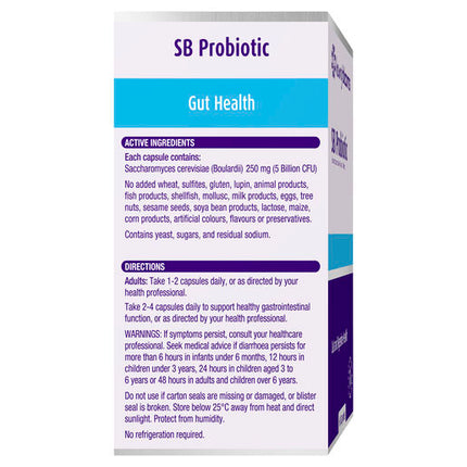 Henry Blooms SB Probiotic Gut Health 60 Vegetarian Capsules