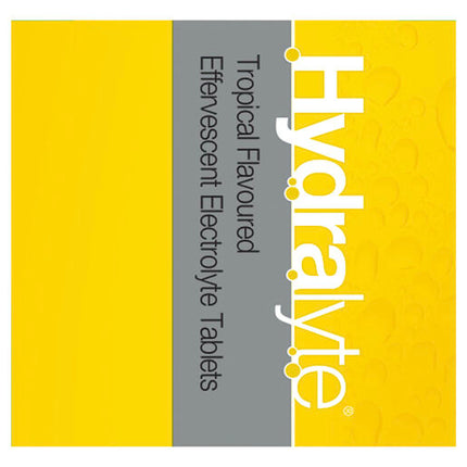 Hydralyte Tropical Flavoured Effervescent Electrolyte Tablets 20 Pack