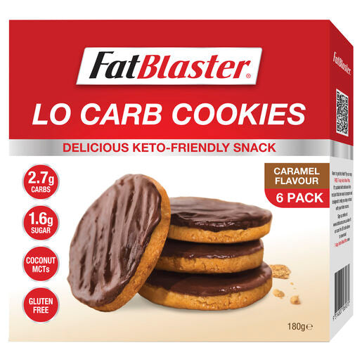 Naturopathica FatBlaster Lo Carb Cookie Caramel Flavour 6 x 30g Pack