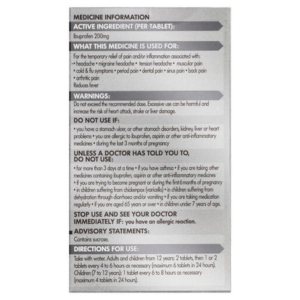Nurofen 200mg Ibuprofen 96 Tablets