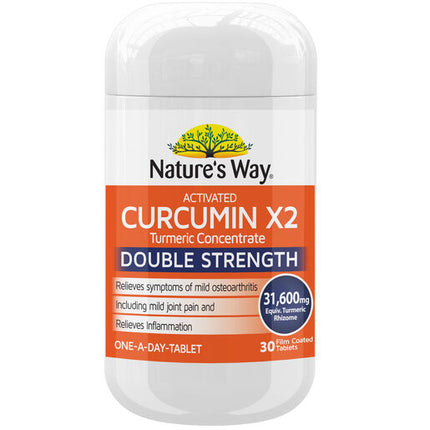 Nature's Way Activated Curcumin Double Strength 30 Tablets