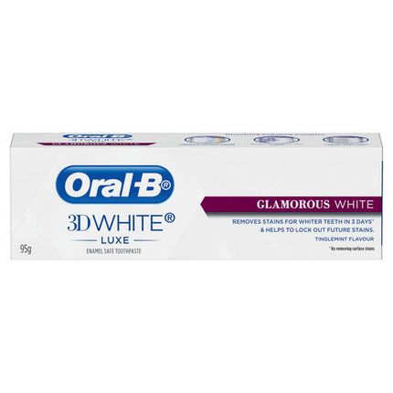 Oral B 3DWhite Luxe Glamorous White Toothpaste 95 g