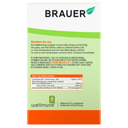 Brauer Baby & Kids Immune Defence Probiotic for Kids 30 Sachets