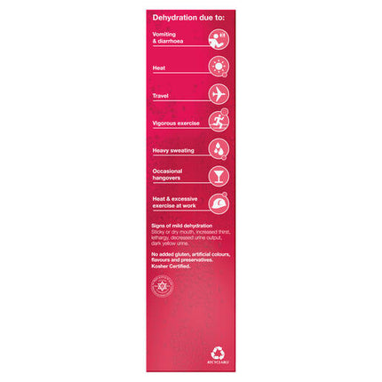 Hydralyte Effervescent Electrolyte Tablets Strawberry Kiwi 20 Tablets