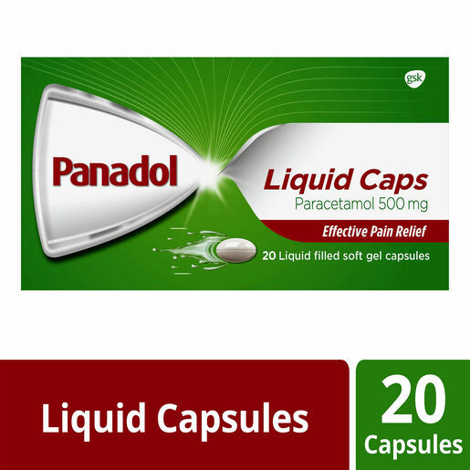 Panadol Liquid Capsules 20 Pack