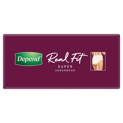 Depend Women Real Fit Underwear Super Medium 8 Pack