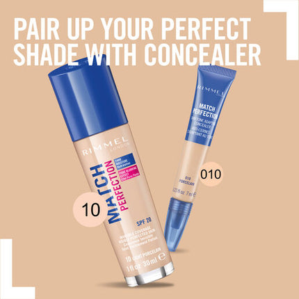 Rimmel Match Perfection Foundation 10 Light Porcelain