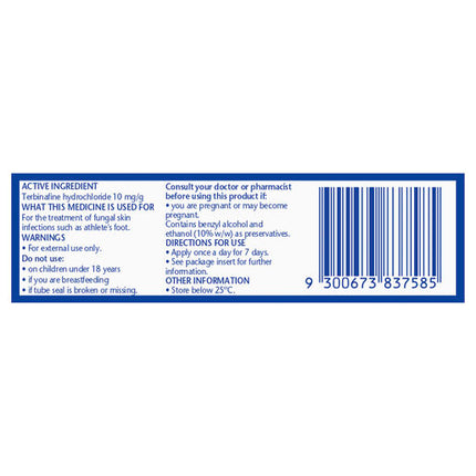 Lamisil DermGel Treatment for Athlete's Foot 15g