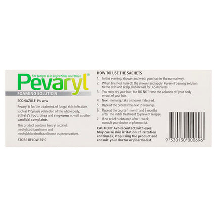Pevaryl Anti-Fungal Foaming Solution 10g