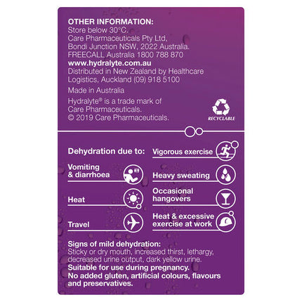 Hydralyte Electrolyte Powder Apple Blackcurrant 24 Pack