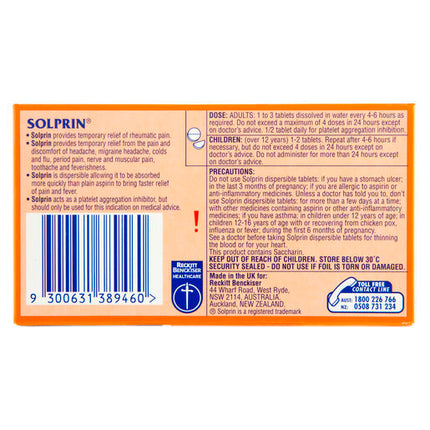 Solprin 96 Dispersible Tablets