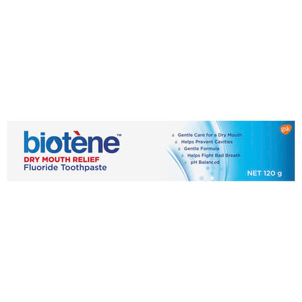 Biotene Dry Mouth Relief Fluoride Toothpaste Fresh Mint Original 120g