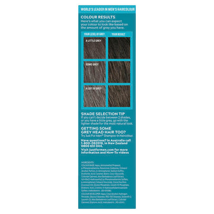 Just For Men Moustache & Beard Brush-In Colour Gel M-45 Dark Brown