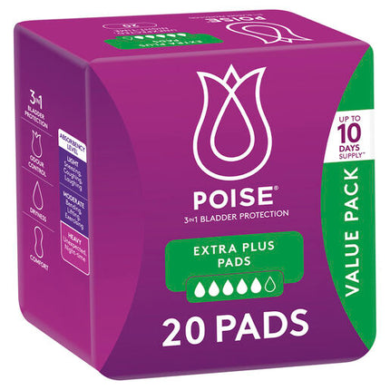 Poise Extra Plus 20 Pack