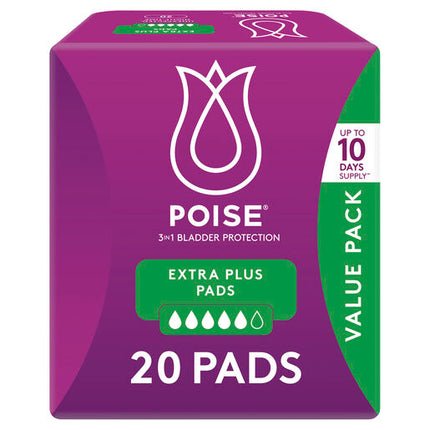 Poise Extra Plus 20 Pack