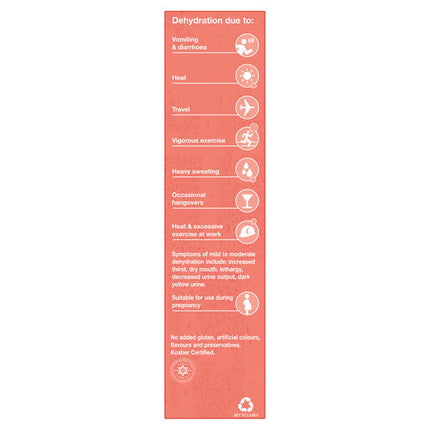 Hydralyte Effervescent Electrolyte Tablets Peach Crush 20 Tablets