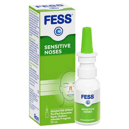 Fess Sensitive Noses Seawater Nasal Saline Spray 30mL