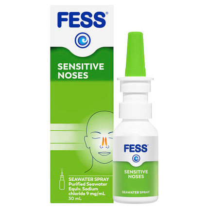 Fess Sensitive Noses Seawater Nasal Saline Spray 30mL