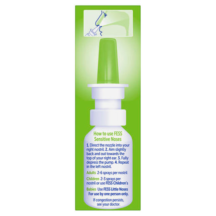 Fess Sensitive Noses Seawater Nasal Saline Spray 30mL