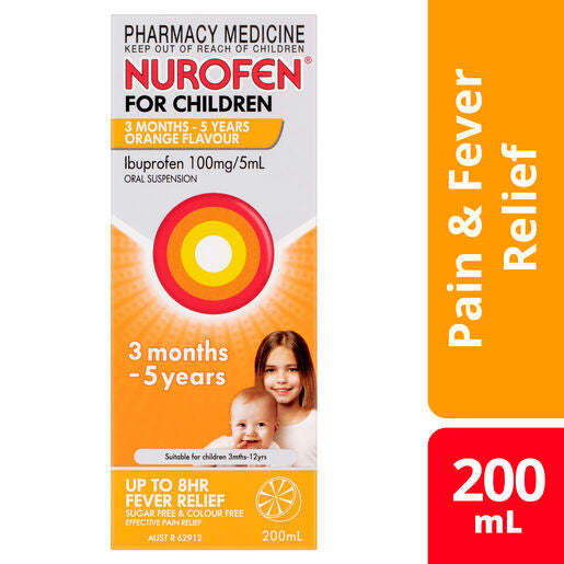 Nurofen For Children 3 Months To 5 Years Orange 200ml