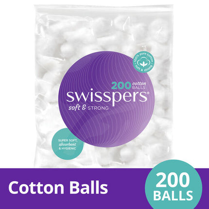 Swisspers Cotton Wool Balls 200 Pack