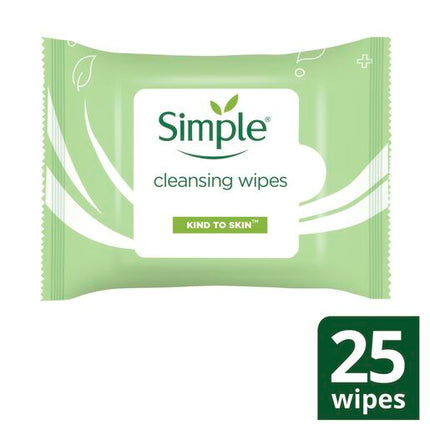 Simple Cleansing Facial Wipes 25 Pack