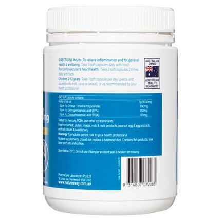 Natures Way Odourless Fish Oil 1000MG 450 Capsules