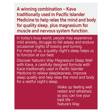Nature's Way Magnesium Sleep Well 60 Tablets