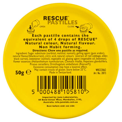 Bach Rescue Remedy Pastilles Blackcurrant 50g