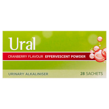 Ural Effervescent Powder Cranberry 28 Sachets