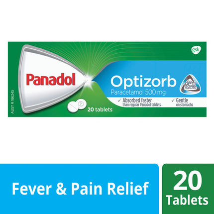 Panadol Optizorb 500mg 20 Tablets