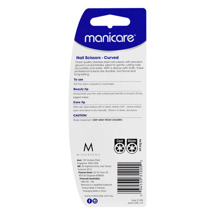 Manicare Curved Nail Scissors