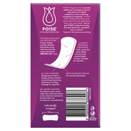Poise Liners Regular 26 Pack