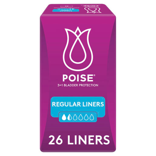 Poise Liners Regular 26 Pack