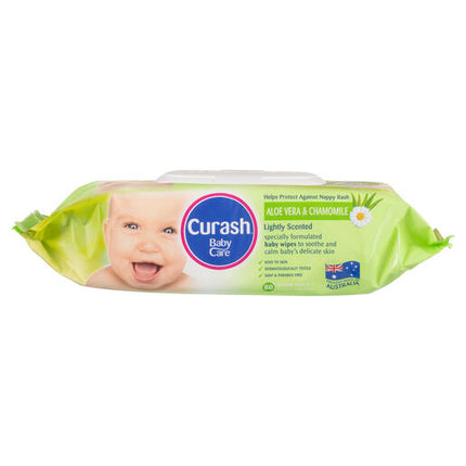 Curash Wipes Aloe And Chamomile 80 Pack