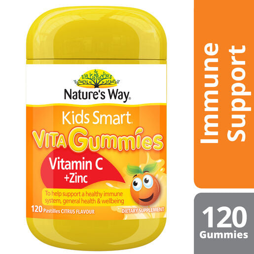 Nature's Way Kids Smart Vita Gummies Vitamin C + Zinc 120 Pastilles