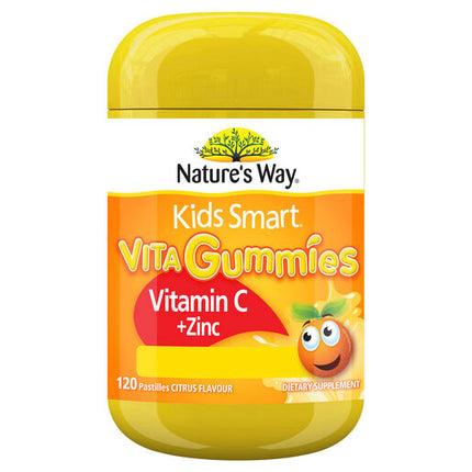 Nature's Way Kids Smart Vita Gummies Vitamin C + Zinc 120 Pastilles