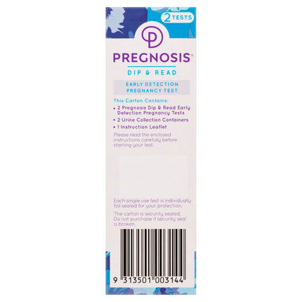 Pregnosis Dip & Read Early Detection Pregnancy Test 2pk