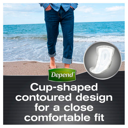 Depend Guards for Men One Size Fits All 12 Pack